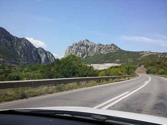 Cesta zpět - Makedonie (FYROM) - dálnice Alexandra Velikého.