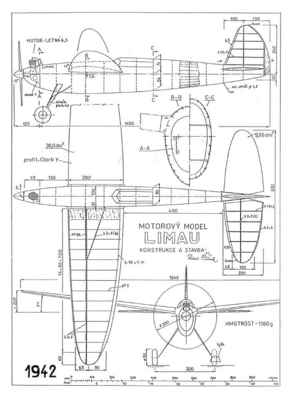 Limau - volný motorový model - 1942